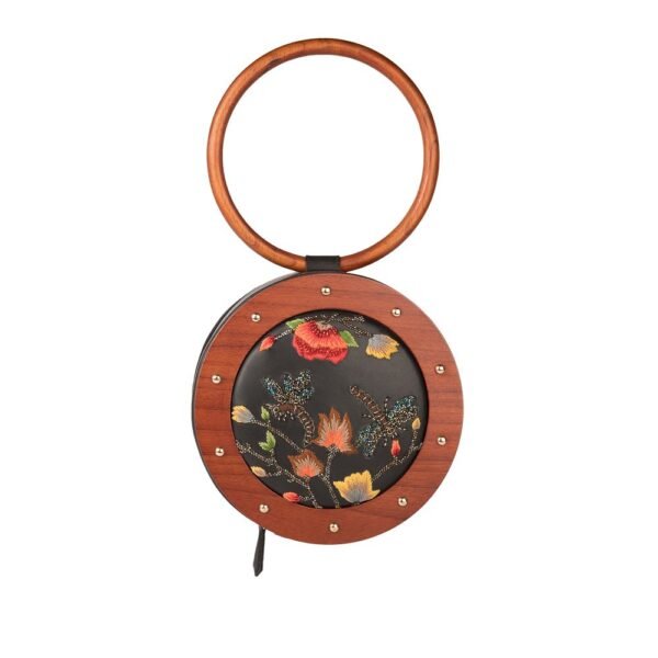 Wooden Handle Wristlet