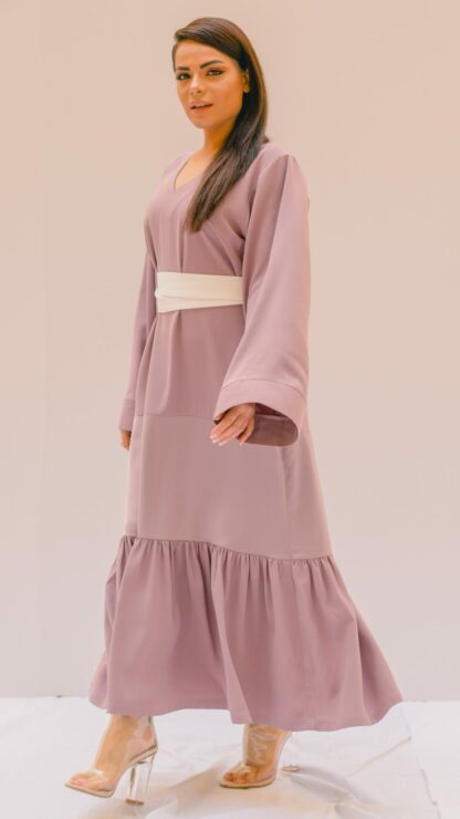Lilac Kaftan Dress Slow Fashion