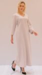 Textured Pale Lilac Kaftan
