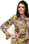 Cherry Blossom Asymmetrical Dress