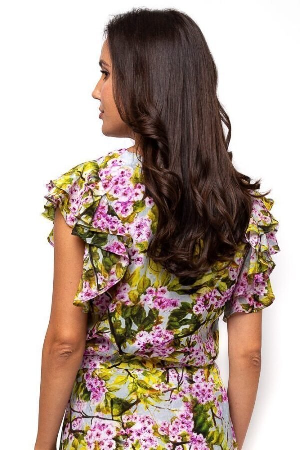 Cherry Blossom Ruffled Top