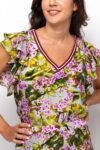 Cherry Blossom Ruffled Top