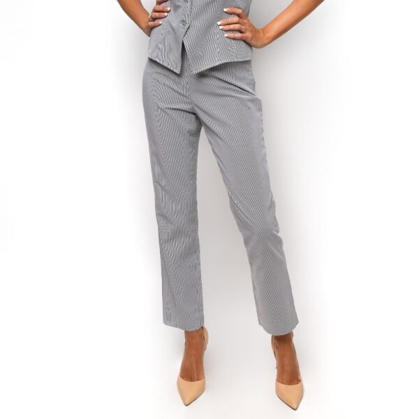 Pinstriped trousers