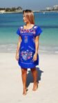 Donaji Blue Short Dress