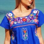 Donaji Blue Short Dress