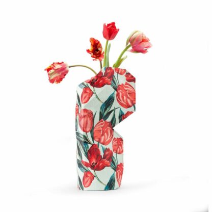 Tulips Paper Vase Cover by Pepe Heykoop