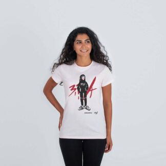 Maha in Bravaa in Pink- Organic cotton t-shirt for ladies