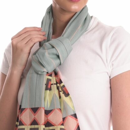 Organic cotton pastel tribe scarf