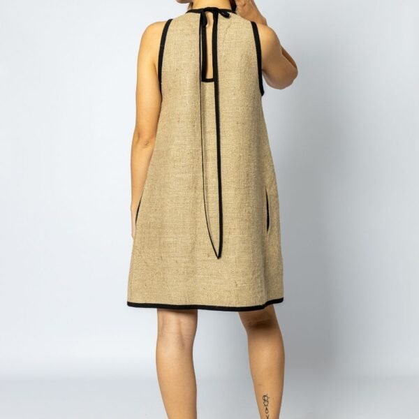 Sylvia Calvo Coffee Bag Dress Upcycled clothes