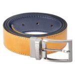 Reversible Vegan Belt- Blue & Camel