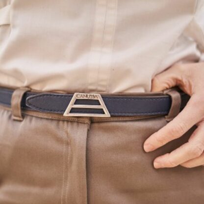 Skinny thin reversible eco-friendly vegan belt for men and women