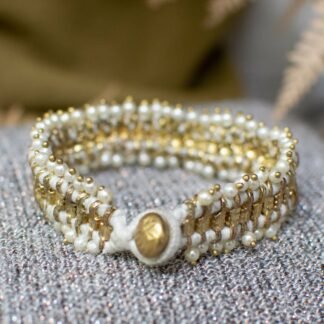 White Dewdrop Bracelet