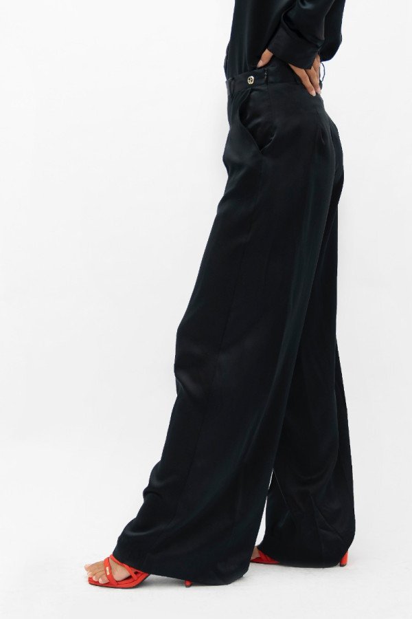 Branson Black Wide Leg Pants