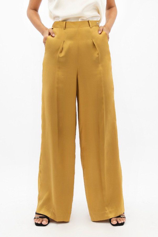 Branson Gold Wide Leg Pants