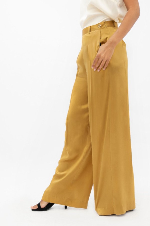 Branson Gold Wide Leg Pants