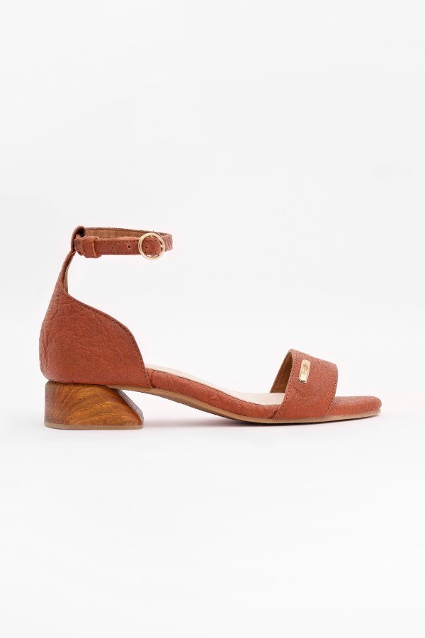 Brown Chicago Ankle Strap Heels