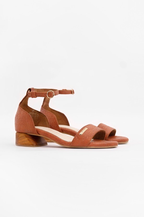 Brown Chicago Ankle Strap Heels