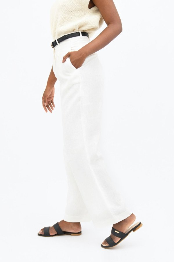 White French Riviera Wide Leg Pants
