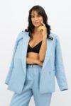 Light Blue Havana Oversized Blazer