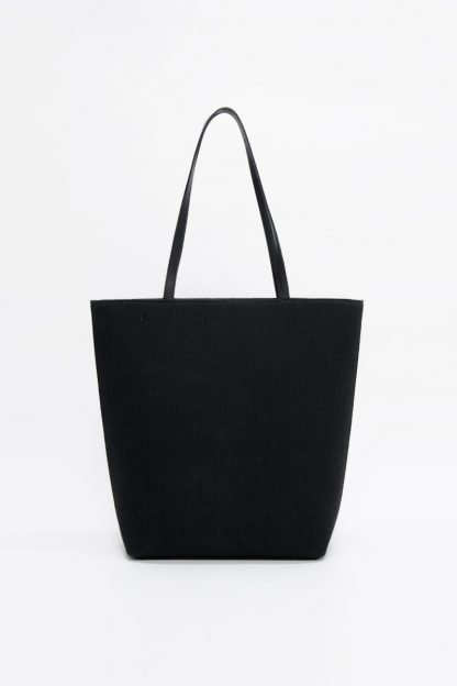 Black Monte Carlo tote bag wine leather bag