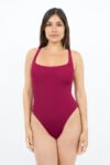 Red Mykonos Criss-Cross Swimsuit