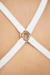 Beige Mykonos Criss-Cross Swimsuit
