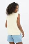 White Napoli High-Neck Knitted Top