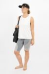 White Okayama Workout Top