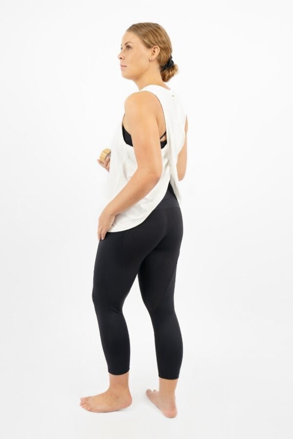 White Okayama Workout Top