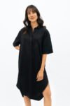 Black Seville Midi Dress
