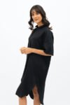 Black Seville Midi Dress