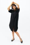 Black Seville Midi Dress