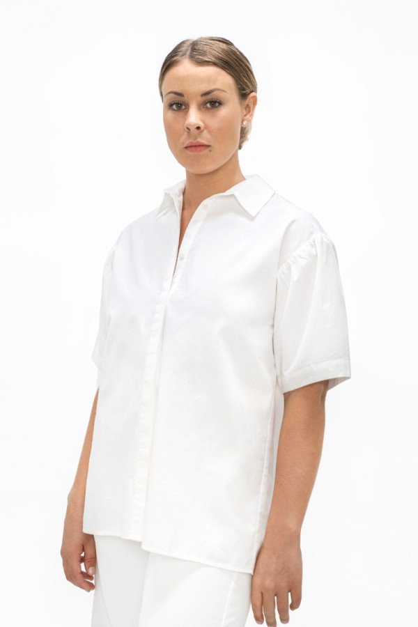 White Vienna Short Sleeves Shirt