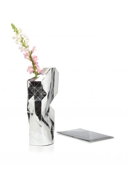Silver Paper Vase Cover by Pepe Heykoop