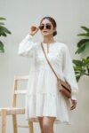 Cream Mini Dress