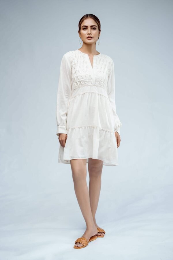 Cream Mini Dress
