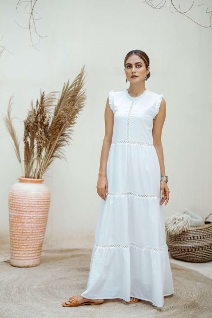 long white maxi dress ethical fashion shop dubai