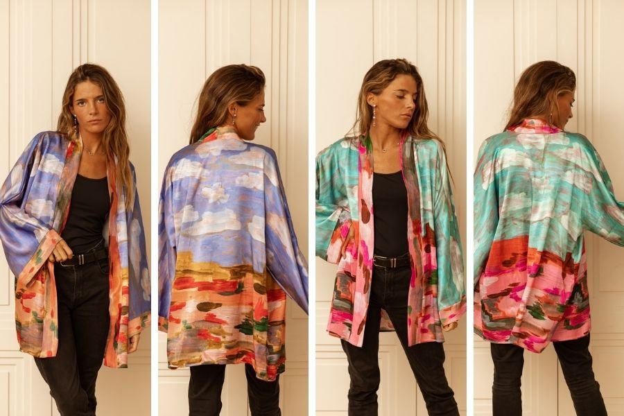 beautiful kimonos in Dubai Expo 2020 commercial