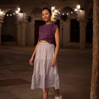 Lavender Tailored Skirt