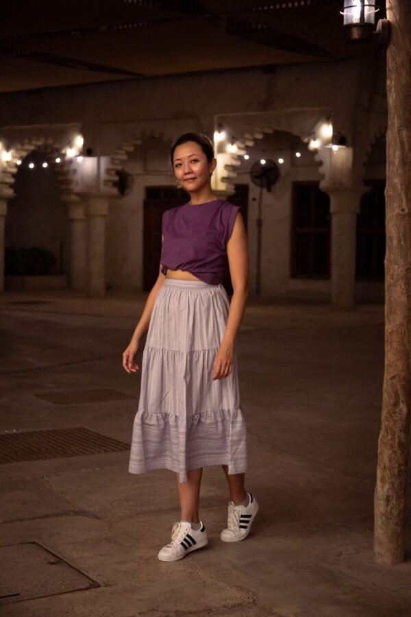 Lavender Tiered Skirt