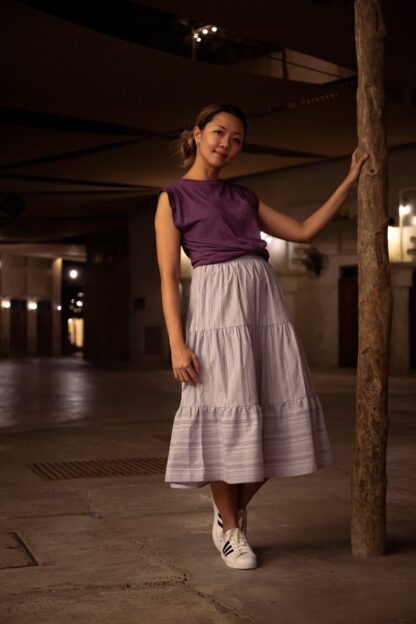 Lavender Tailored Skirt