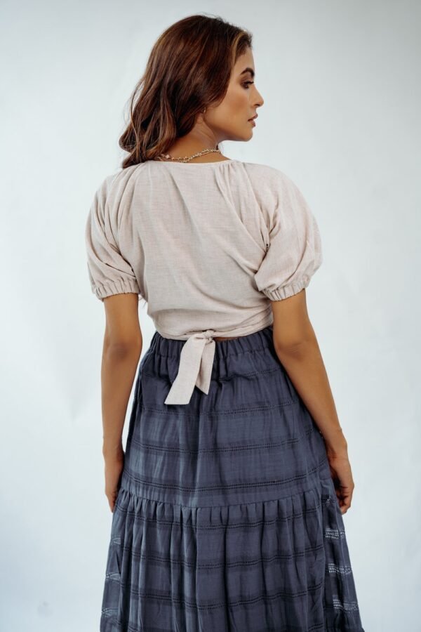 Blue Ruffle Skirt