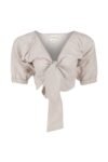 Beige Serena Crop Blouse