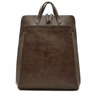 Dubai vegan leather Goshopia Urban Backpack Brown - Vegan Laptop Backpack