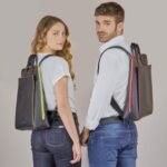 Urban Vegan Laptop Backpack Black/Red