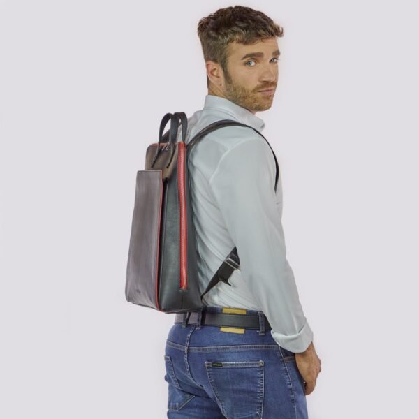Urban Vegan Laptop Backpack Black/Red