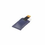 Slim Vegan Card holder -  Blue/Camel