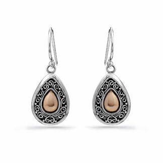 Pelung Silver & Gold Earrings Goshopia Bali Ethical Jewelry Silver Jewellery
