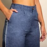 Blue Linen Co-Ord Trousers