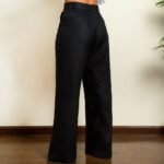 Black Linen Trousers